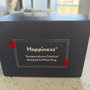 NWT Original Box - Happiness Temperature Control Heated Coffee Mug & LED Display